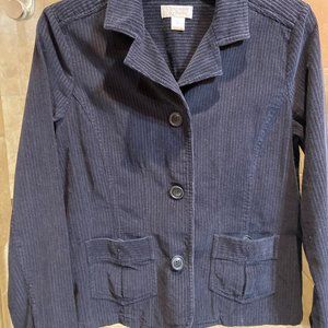 Christopher & Banks navy corduroy blazer